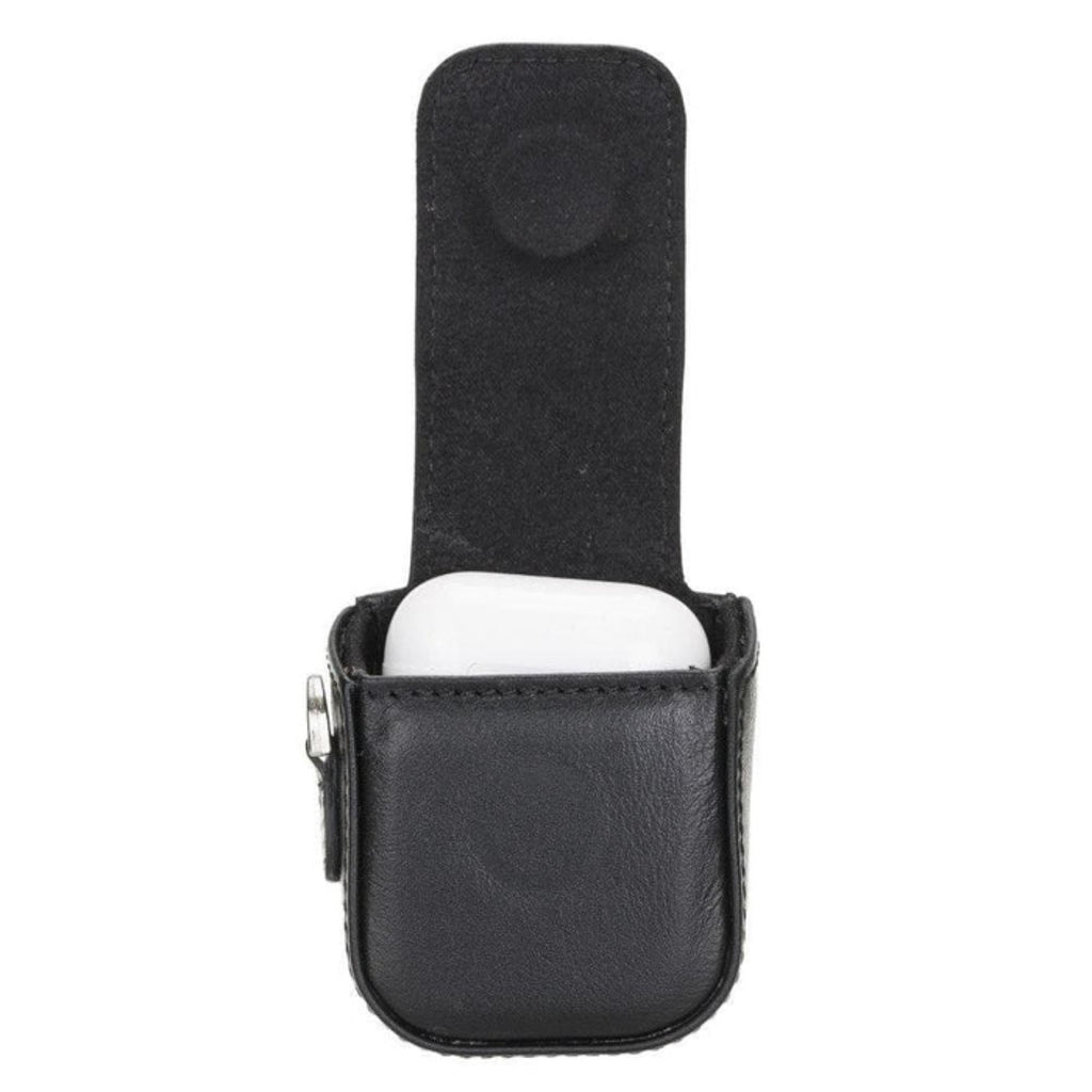 Aurora Luxury Leather AirPods Case with Attached Wrist Strap