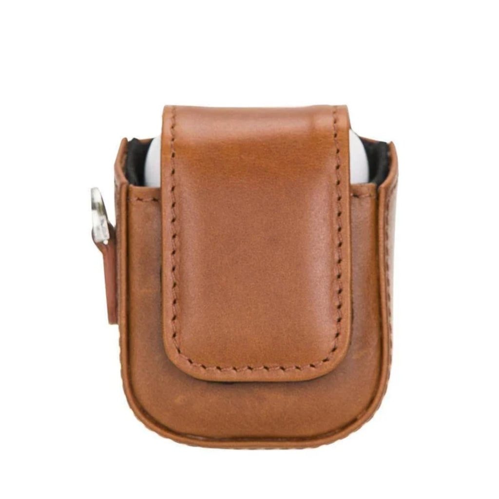 Aurora Luxury Leather AirPods Case with Attached Wrist Strap