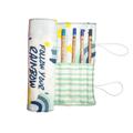 Blue Rainbow Long Pencil Case